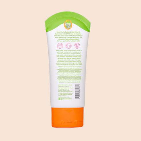 Beach Hut Sunscreen Babies & Kids SPF50 Mineral Lotion Sunscreen 100mL
