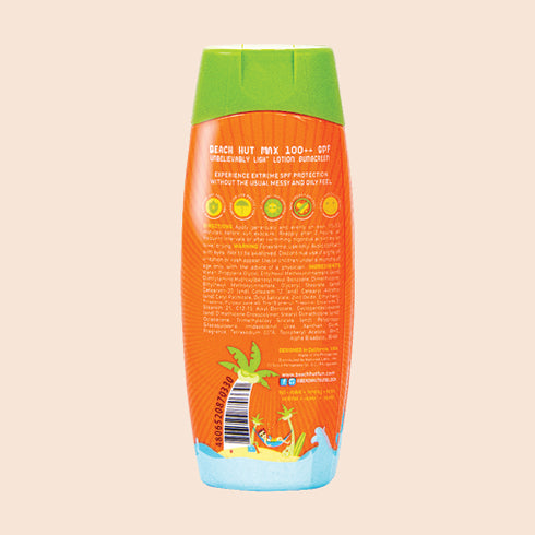 Beach Hut Sunblock MAX SPF 100 ++ Sunscreen Body Lotion 50mL