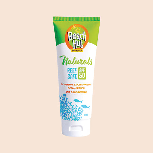 Beach Hut Naturals Reef Safe SPF50 100ml Lotion Sunscreen