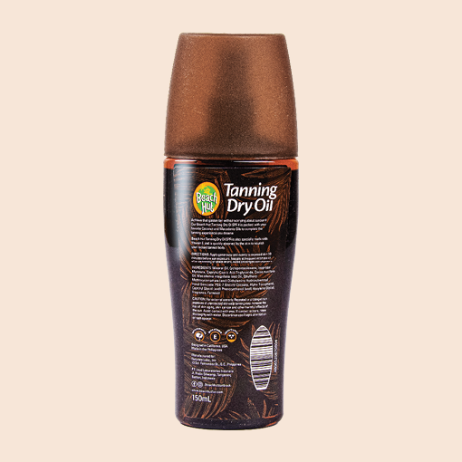 Tanning Dry Oil SPF4 150ml Clear Spray Body Sunscreen with Coconut & Macadamia Oil