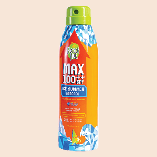 MAX SPF 100 ++ Ice Summer Aerosol Sunscreen Body Spray 177mL