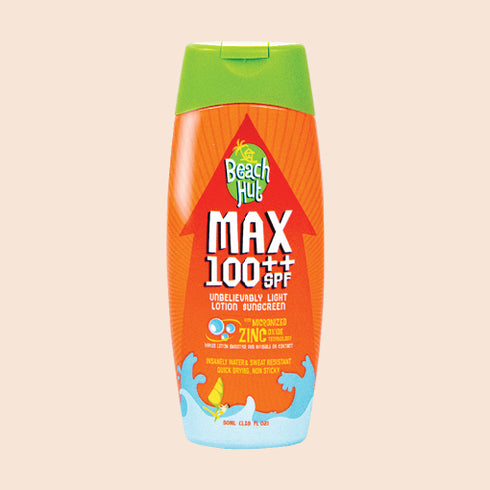 Beach Hut Sunblock MAX SPF 100 ++ Sunscreen Body Lotion 50mL