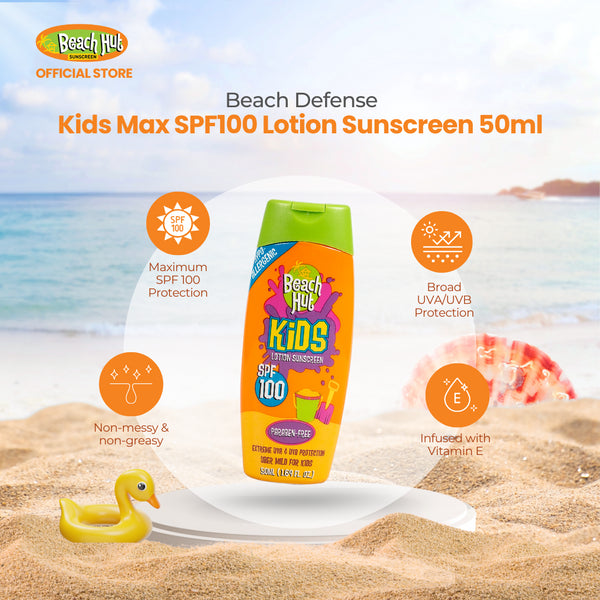 Beach Hut Kids SPF 100 Lotion Sunscreen 50ml