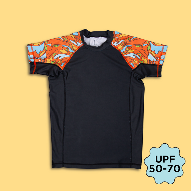 Beach Hut Women's Rash Guard with Ultraviolet Protection Factor (UPF) 50-70 Hover Image