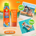 Beach Hut MAX SPF 100 Ice Summer Aerosol Sunscreen Body Spray 177mL and  Unseen Clear Face Sunscreen SPF 50