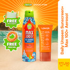 Beach Hut MAX SPF 100 Ice Summer Aerosol Sunscreen Body Spray 177mL and  Unseen Clear Face Sunscreen SPF 50