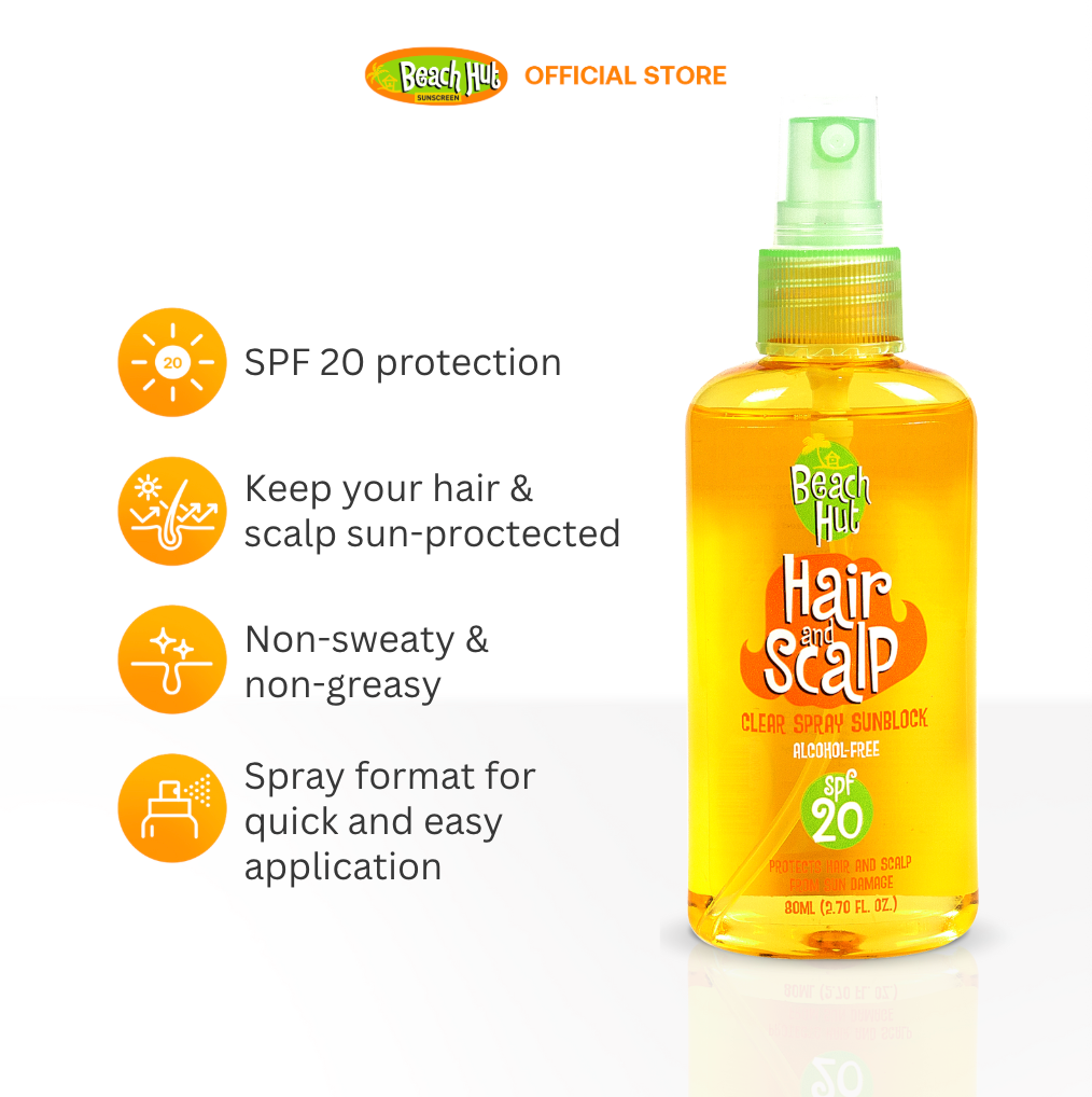 Beach Hut Hair and Scalp Clear Spray Sunblock 80ml
