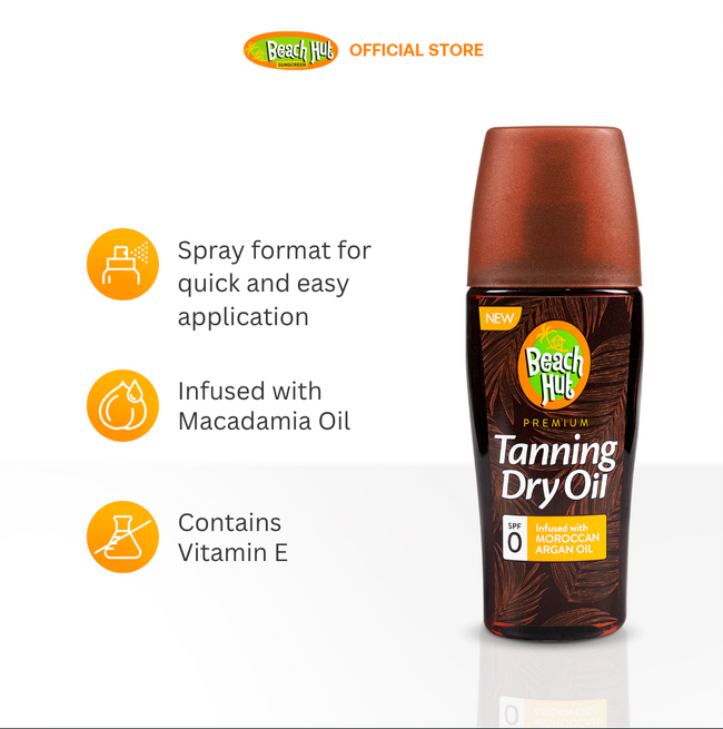 Beach Hut Tanning Dry Oil SPF0 150ml with Moroccan Argan Oil Main Image