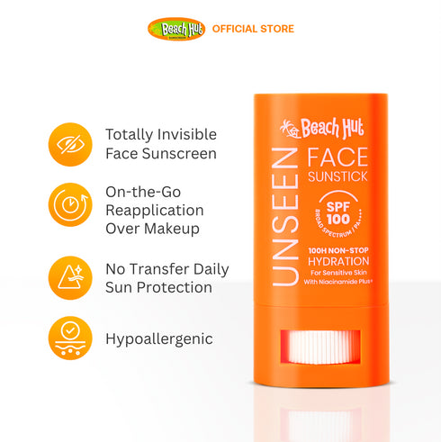 Beach Hut Sunblock Daily Unseen Sunstick SPF100 Sunscreen