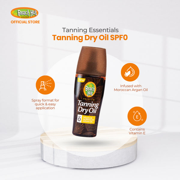 Beach Hut Tanning Dry Oil SPF0 150ml with Moroccan Argan Oil